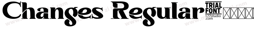 Changes Regular字体转换